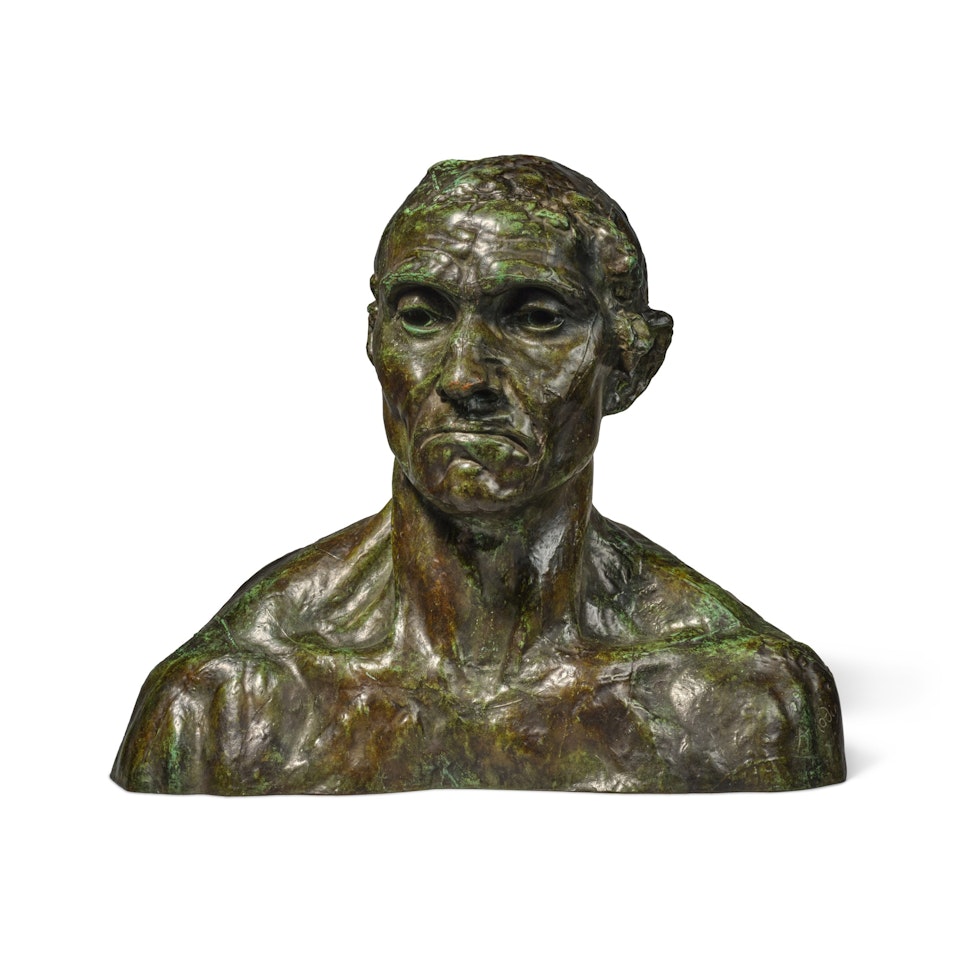 L'un des Bourgeois de Calais: Buste de l'étude de nu pour le Jean d'Aire by Auguste Rodin
