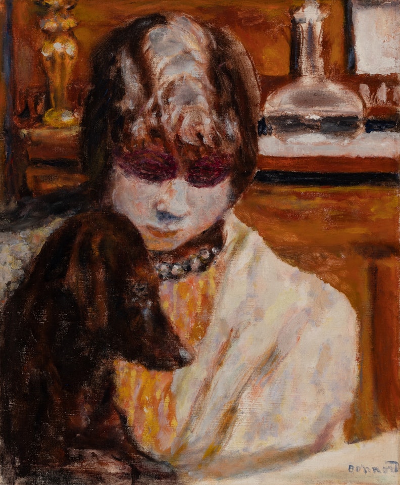 Femme au chien (Marthe Bonnard) by Pierre Bonnard