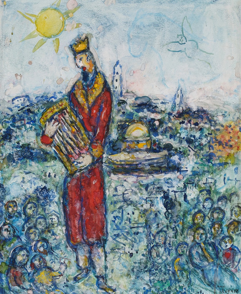 Le Roi David by Marc Chagall