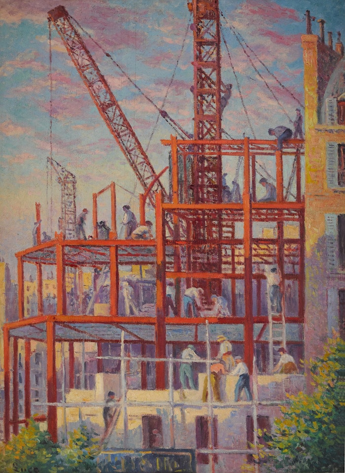 Chantier rue Royale by Maximilien Luce