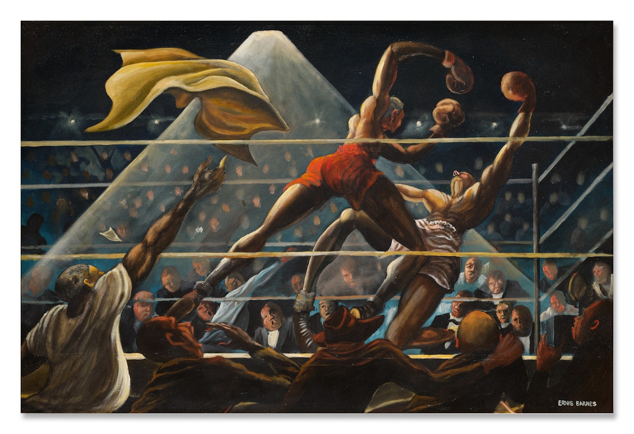 aka Punch from the heavens by Ernie Barnes