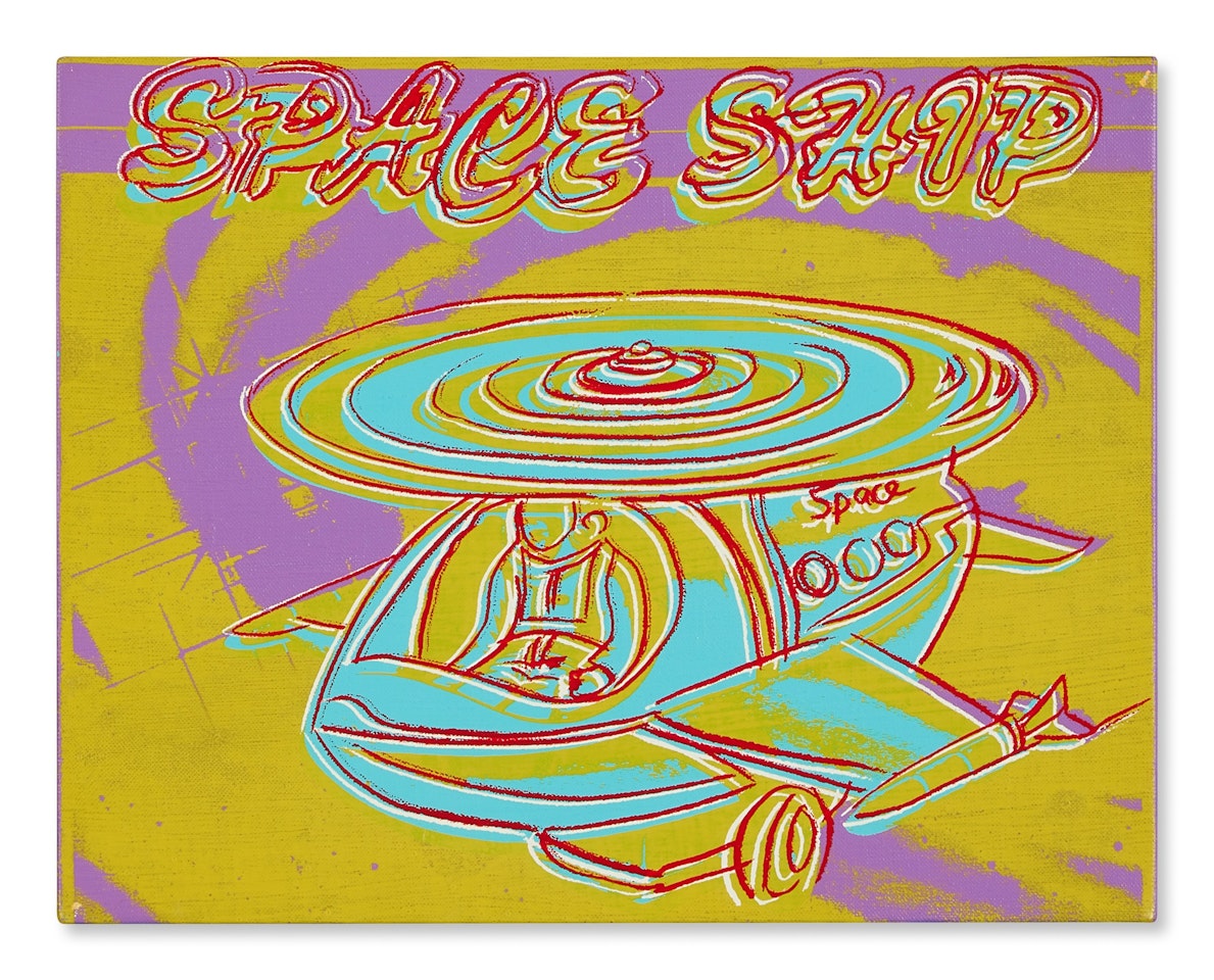 Space Ship (Toy Painting) by Andy Warhol