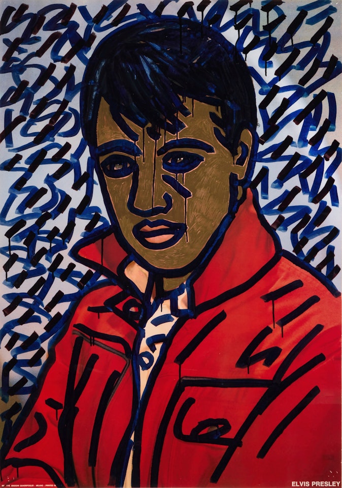 Untitled (Elvis Presley) by Keith Haring