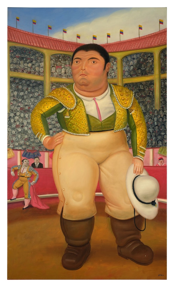 Picador in the Bullring by Fernando Botero