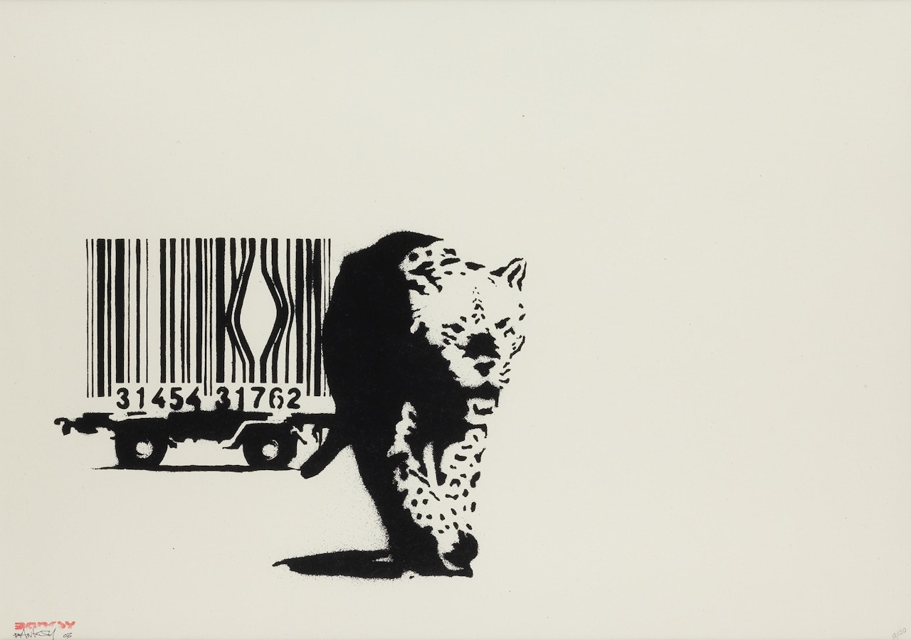 Barcode Leopard by Banksy