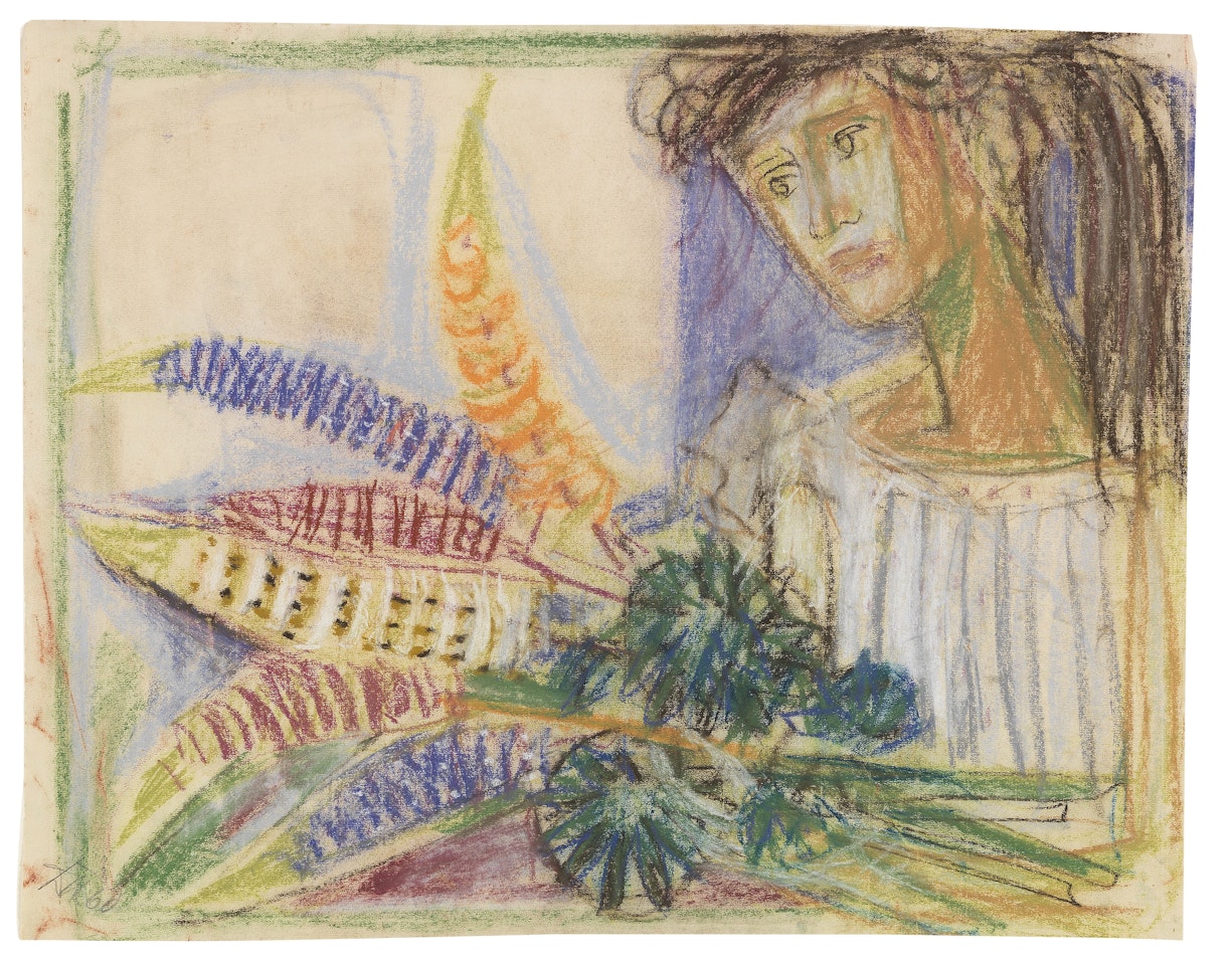 Mädchen mit Blumen by Otto Dix