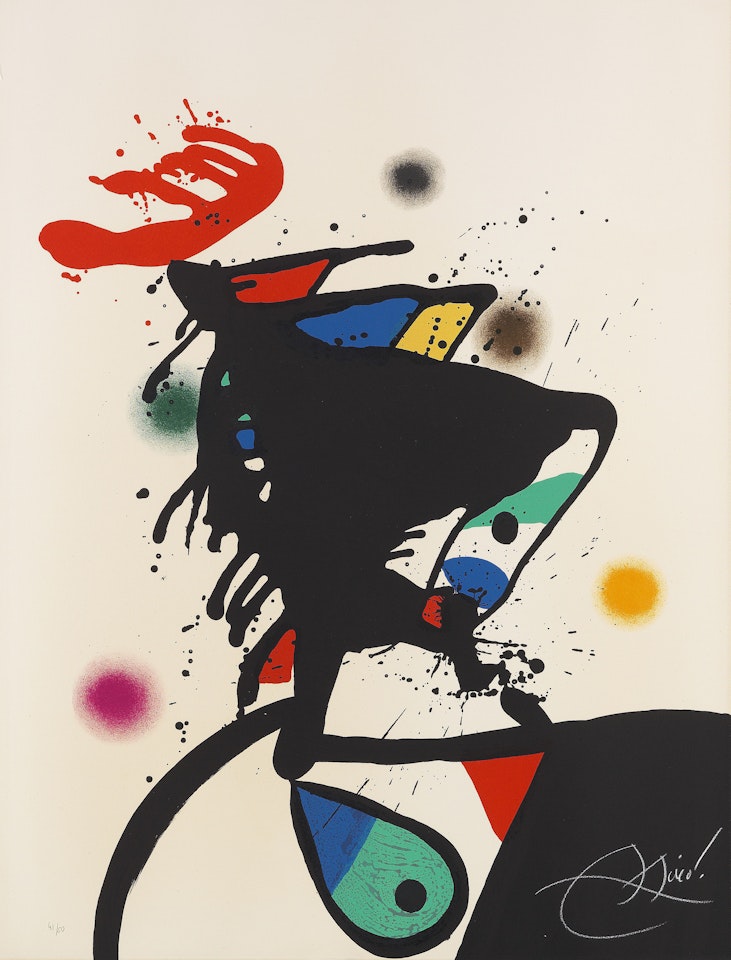 Le prince au chapeau de fer by Joan Miró