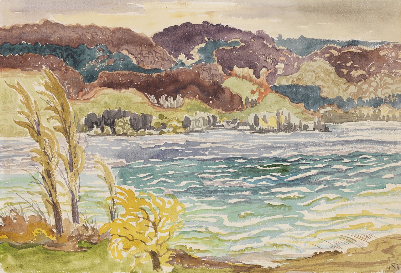 Herbstlandschaft am Bodensee by Otto Dix