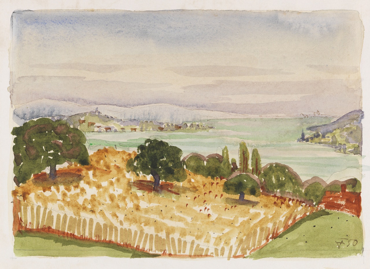 Blick auf die Insel Reichenau by Otto Dix