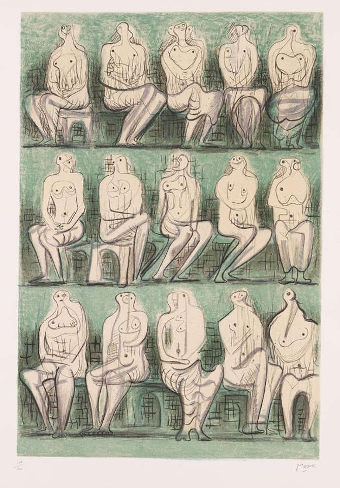 Seated Figures by Henry Moore