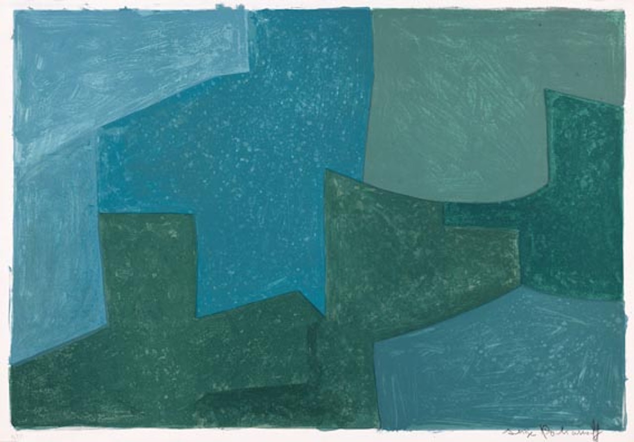 Composition bleue et verte by Serge Poliakoff