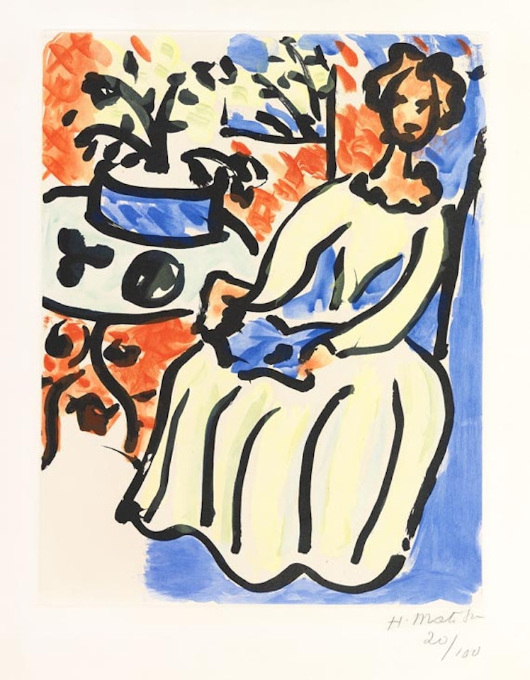 Marie-Jose en robe jaune by Henri Matisse