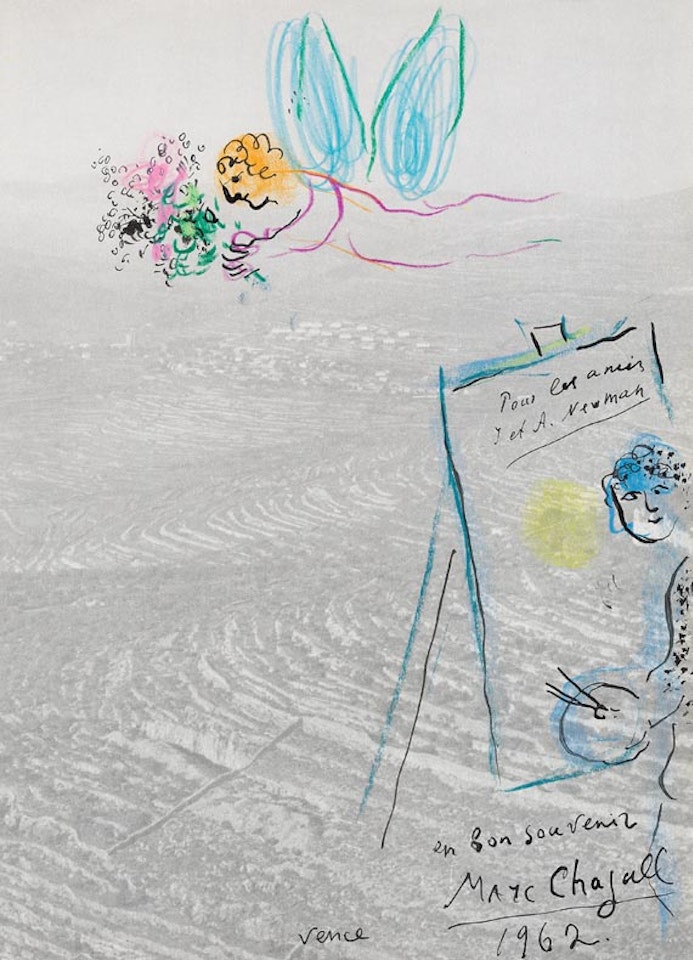 Autoportrait avec un Ange by Marc Chagall