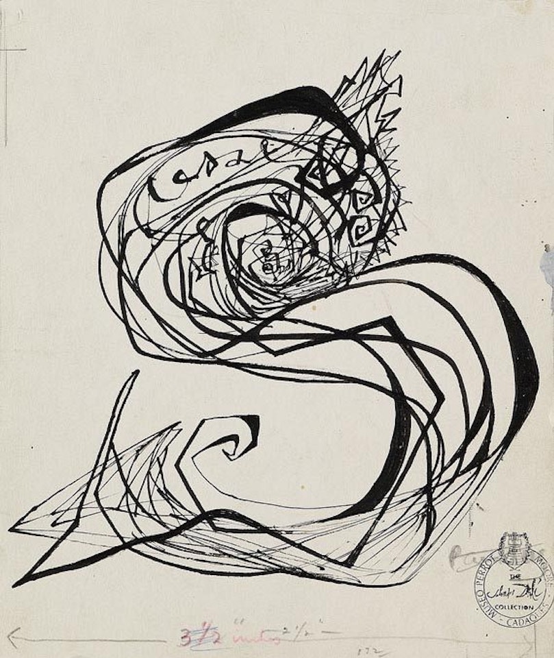 Buchstabe S. by Salvador Dali