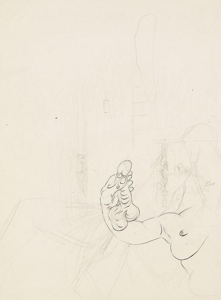 Dessin erotique by Salvador Dali
