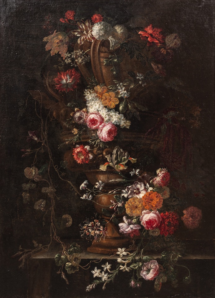Still life with a vase of flowers by Italian School