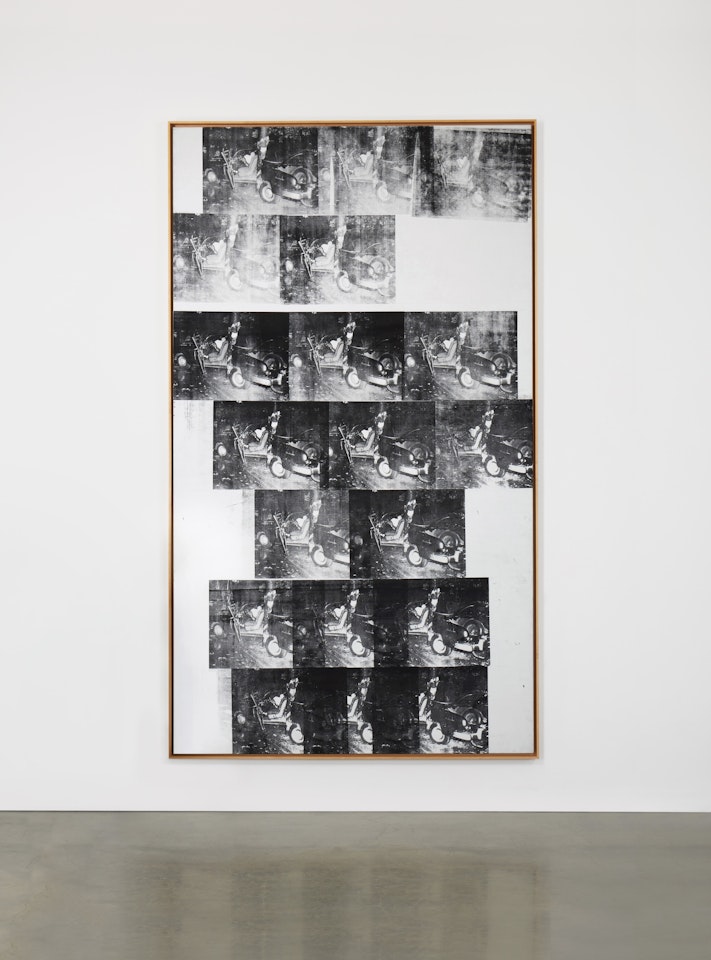 White Disaster [White Car Crash 19 Times] by Andy Warhol