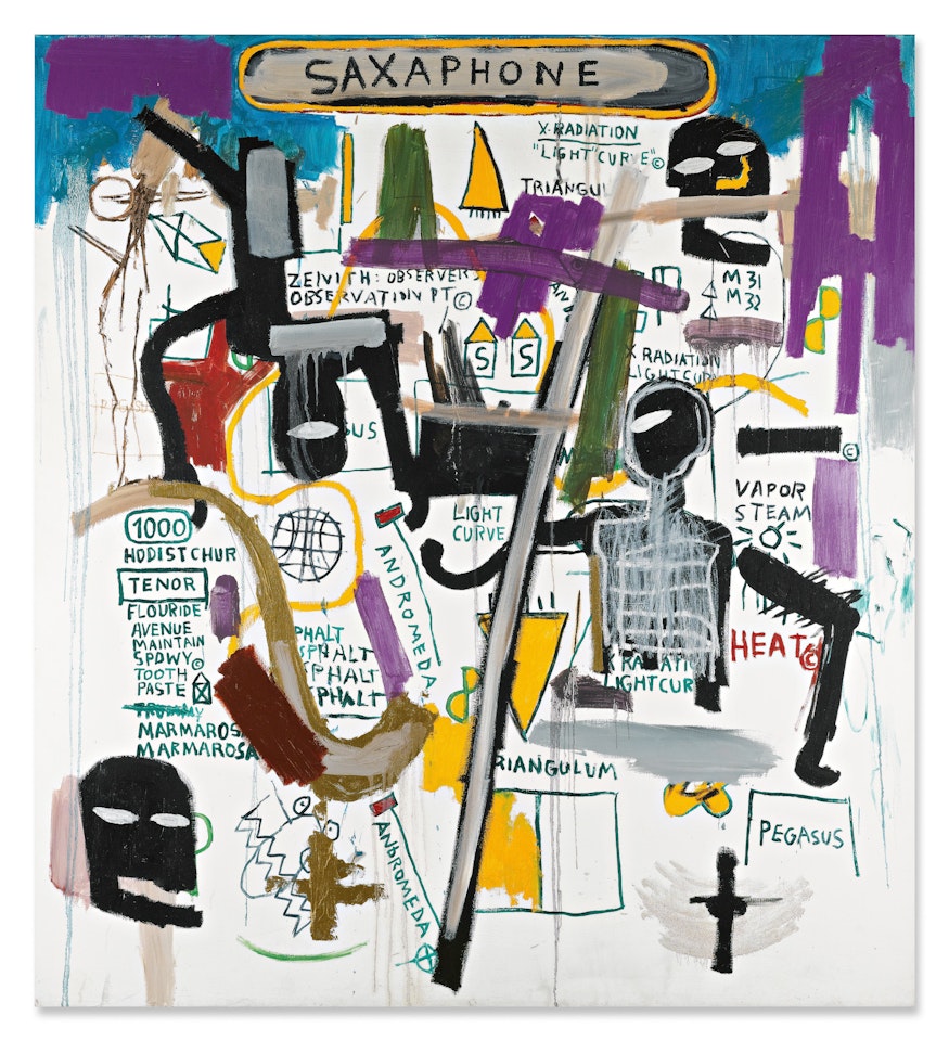 Saxaphone by Jean-Michel Basquiat