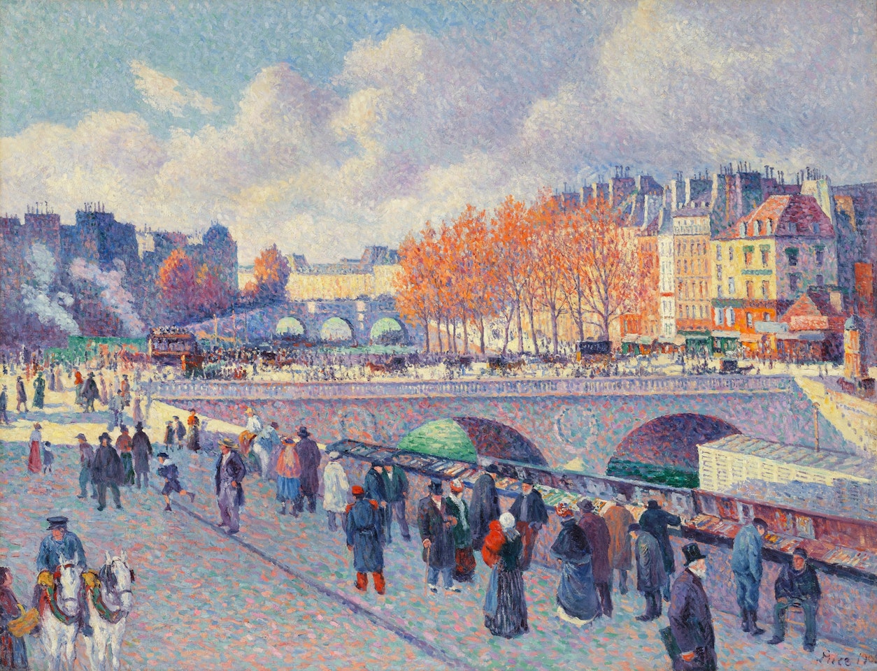 La Seine au Pont Saint-Michel by Maximilien Luce