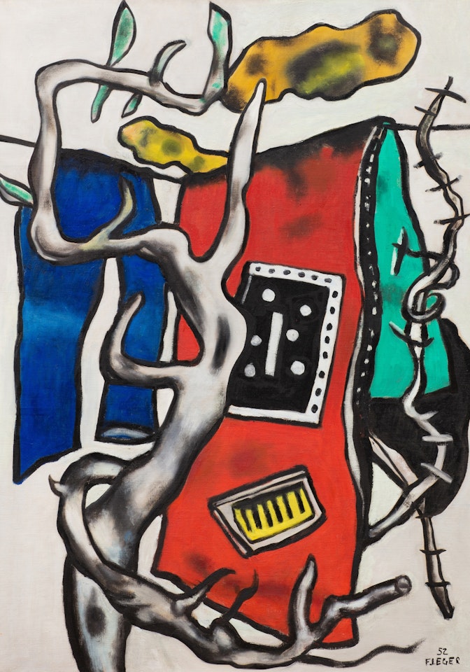 Le Tapis rouge dans le paysage by Fernand Leger