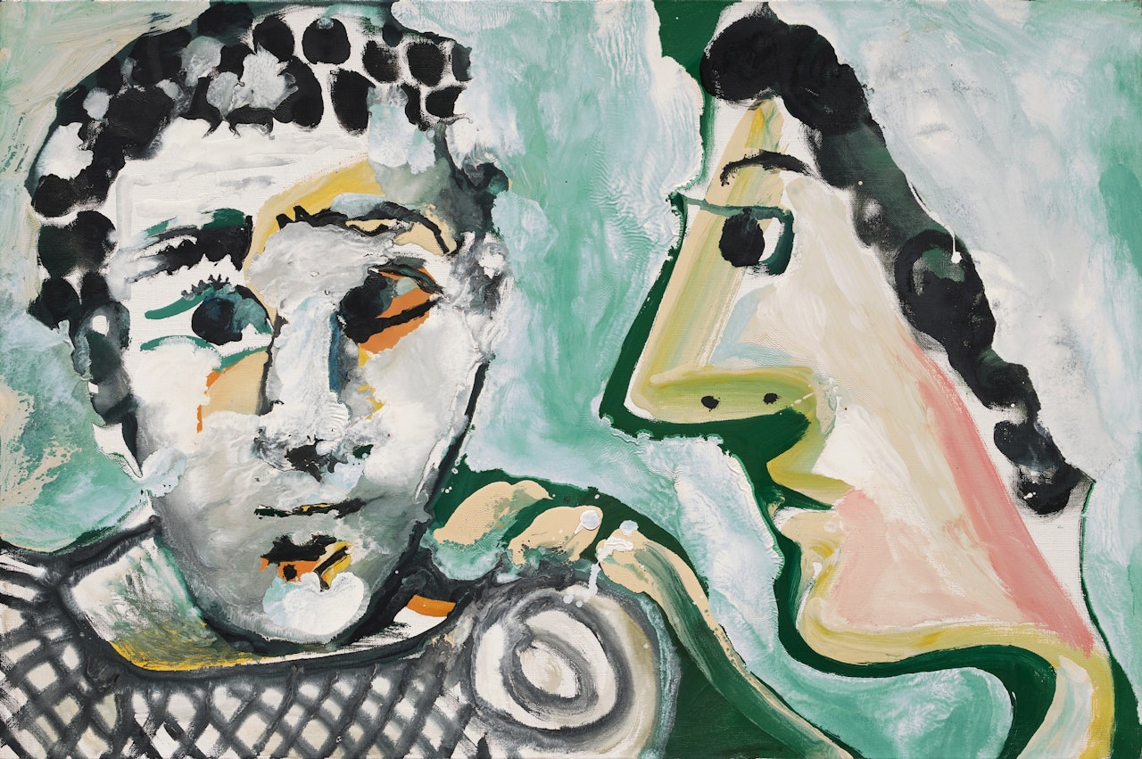 Têtes d'homme et de femme by Pablo Picasso