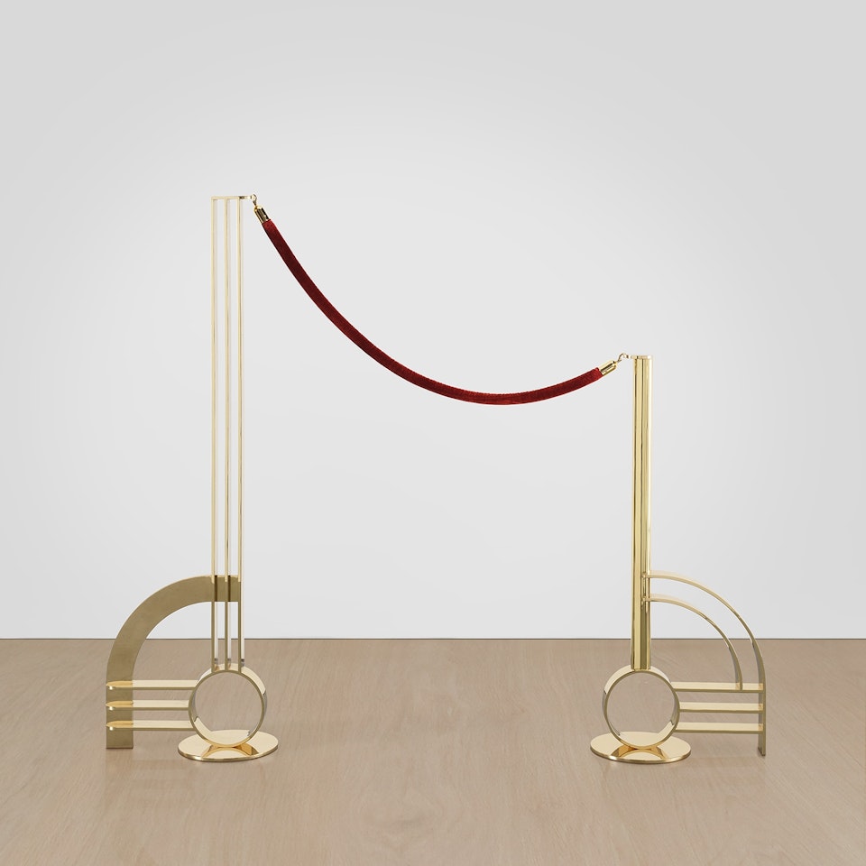 Modern Sculpture with Velvet Rope by Roy Lichtenstein