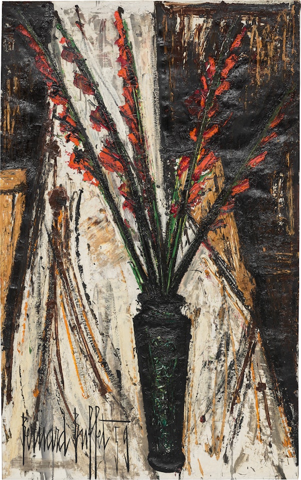 Glaïeuls rouges by Bernard Buffet