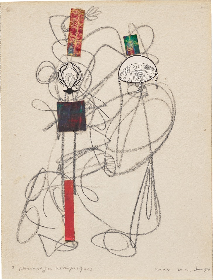 Deux personnages réciproques by Max Ernst