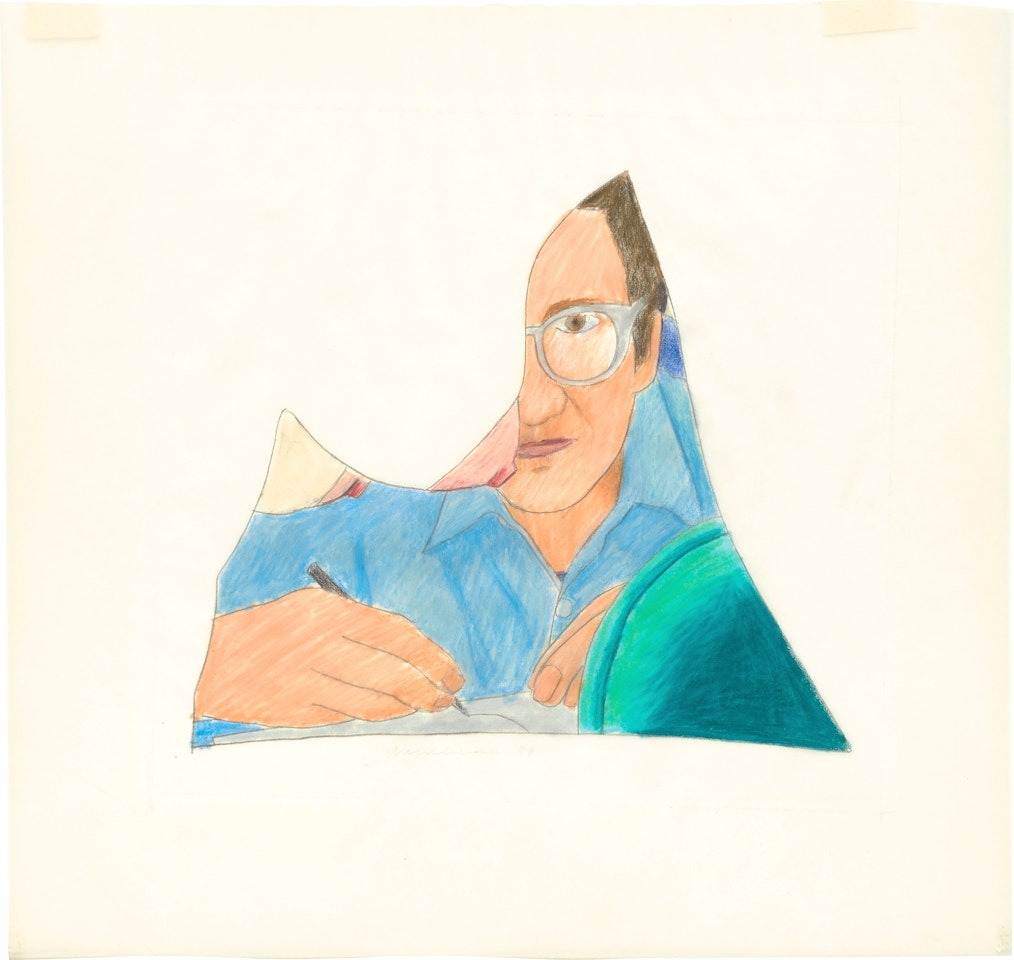 Study for Self Portrait While Drawing by Tom Wesselmann