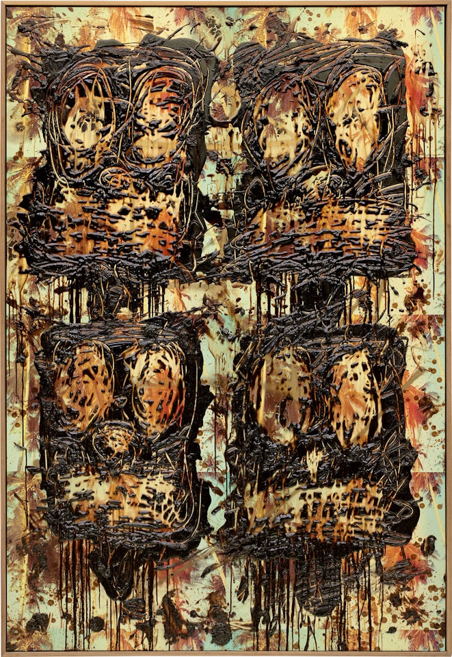 Untitled Anxious Collage by Rashid Johnson