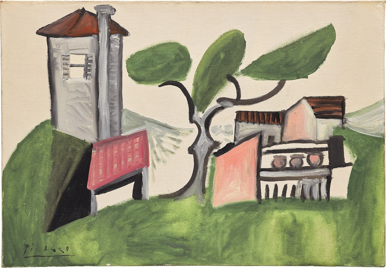 Paysage au pin by Pablo Picasso