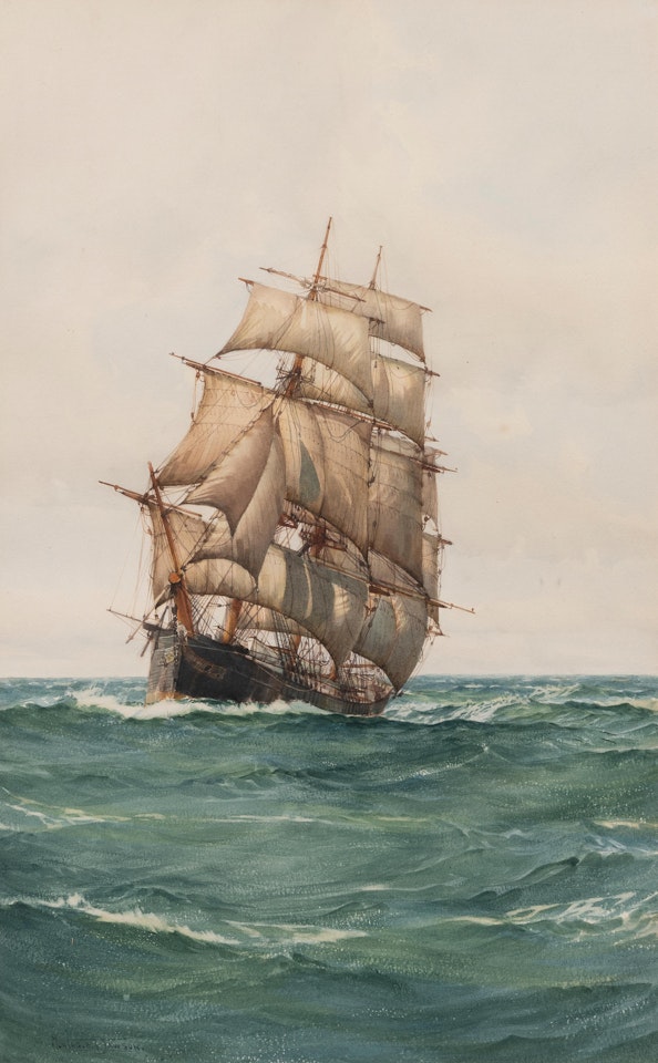 Clipper Ship "Boston" by Montague Dawson