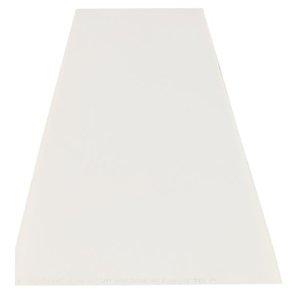 R 575 Square with left upper corner and right side torn off by Sol LeWitt