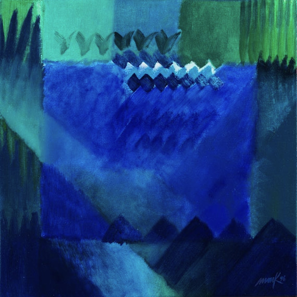 Kleiner Park (Chromatische Konstellation) by Heinz Mack