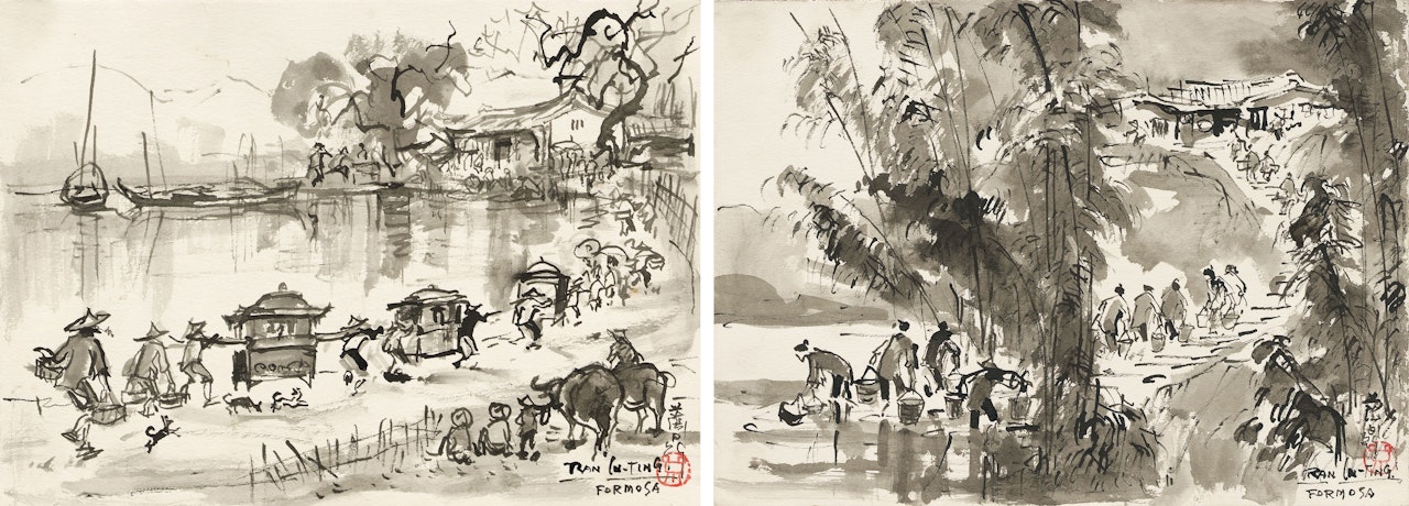 Happy Event ; Wash Clothes ( a set of 2) by Ran In-Ting (Lan Yinding)
