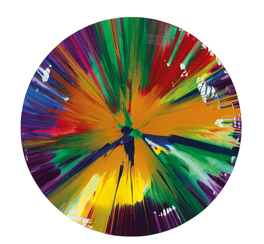 Spin Painting-Circle by Damien Hirst