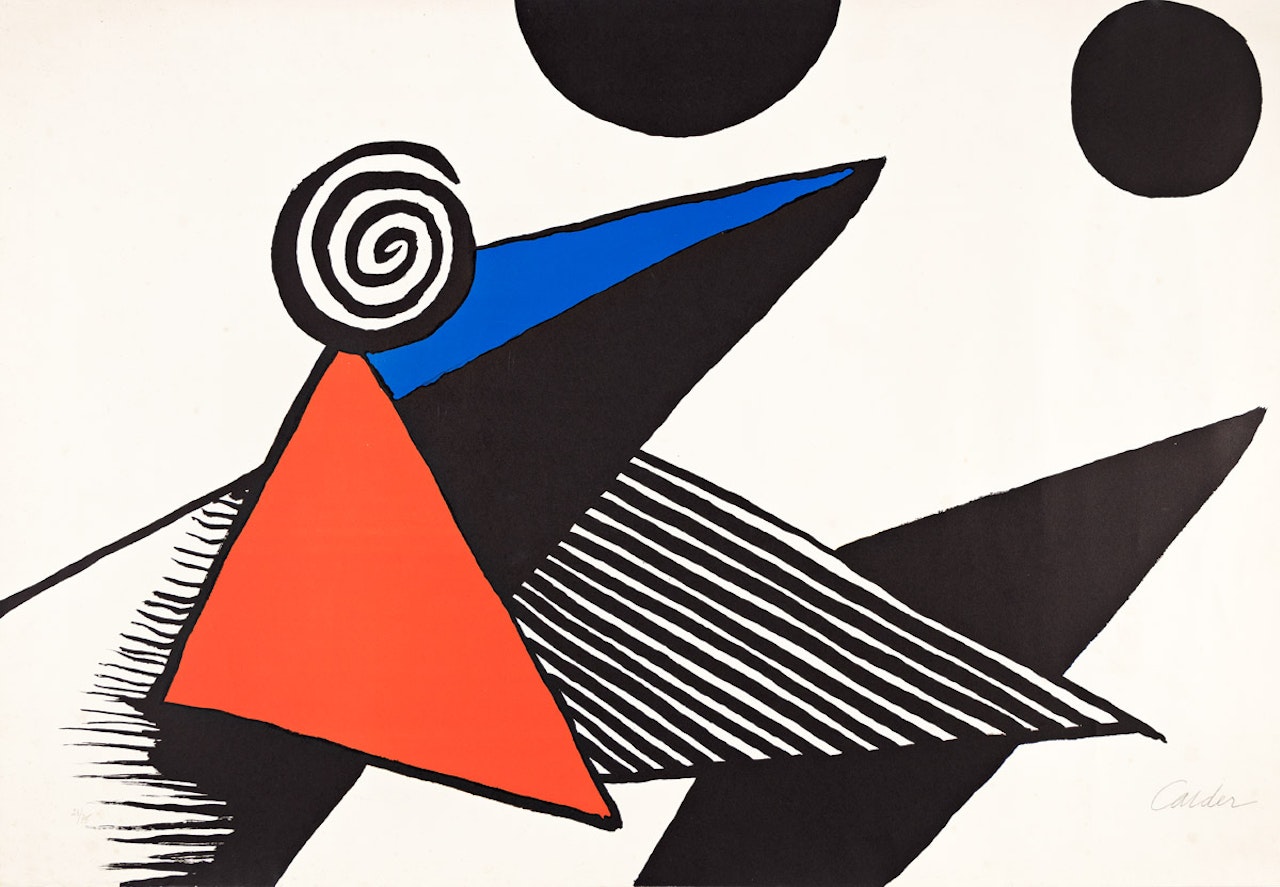 Bonnet phrygien et barres de feu by Alexander Calder