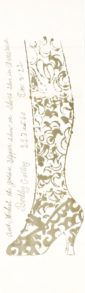 The Golden Slipper Shoe or Shoes Shoe in America by Andy Warhol