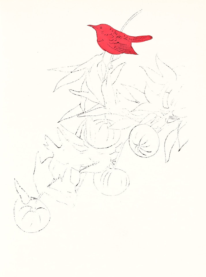 Bird on a Fruit Branch by Andy Warhol