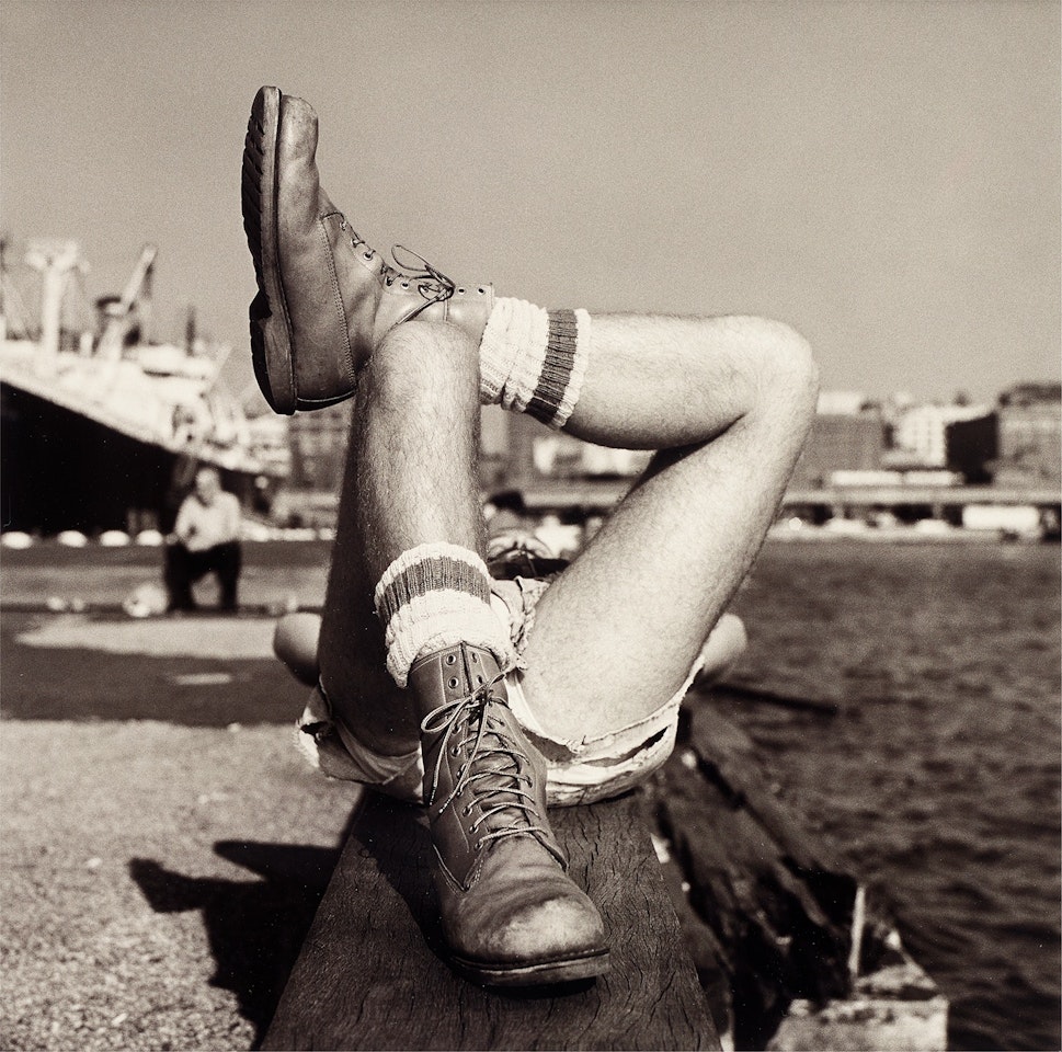Christopher Street Pier #2 (Crossed Legs) by Peter Hujar