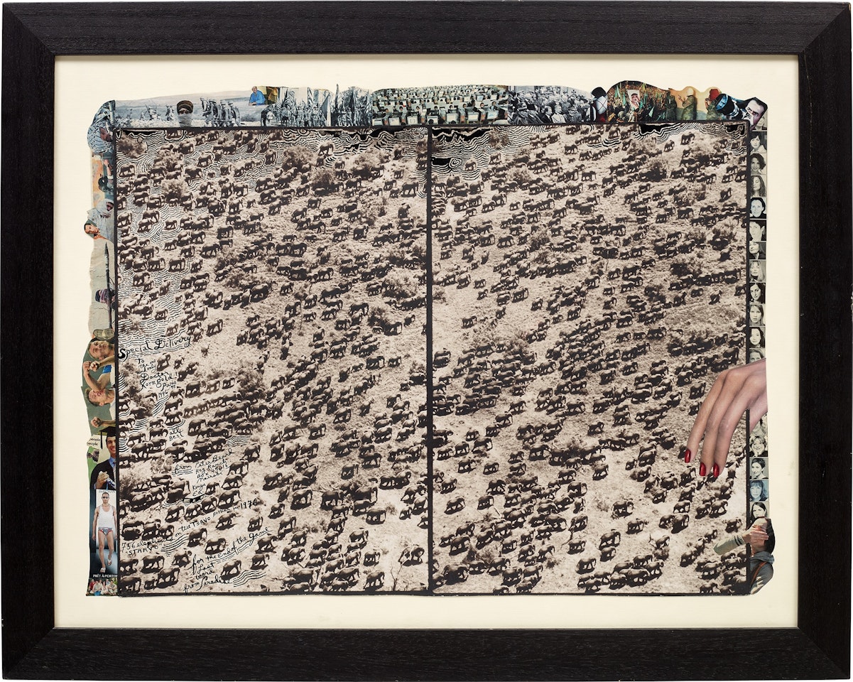 756 elephants on the TSAVO Border in "STARVO" / for The End of the Game / Last word from Paradise by Peter Beard