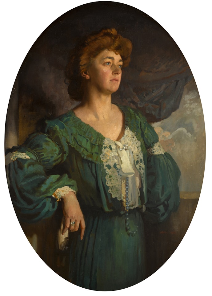 Portrait of Mary, Lady Gerard in a Green Dress by William Orpen