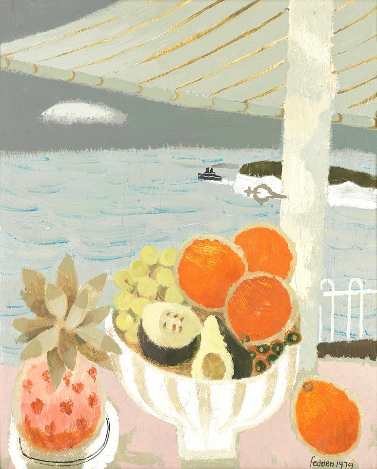 The Striped Awning by Mary Fedden