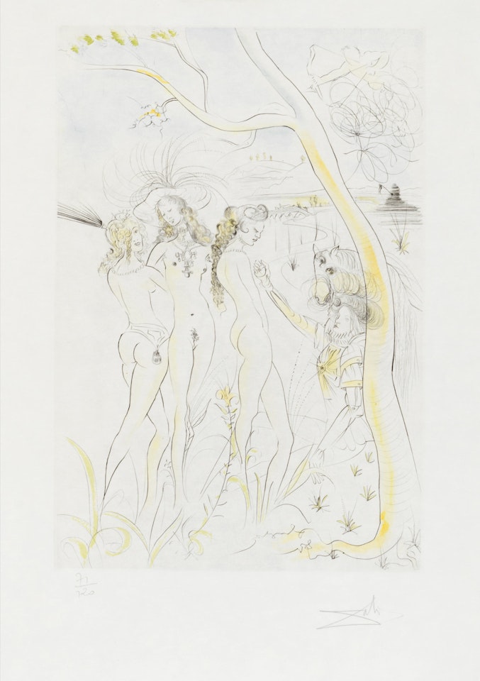 LE JUGEMENT DE PARIS by Salvador Dali