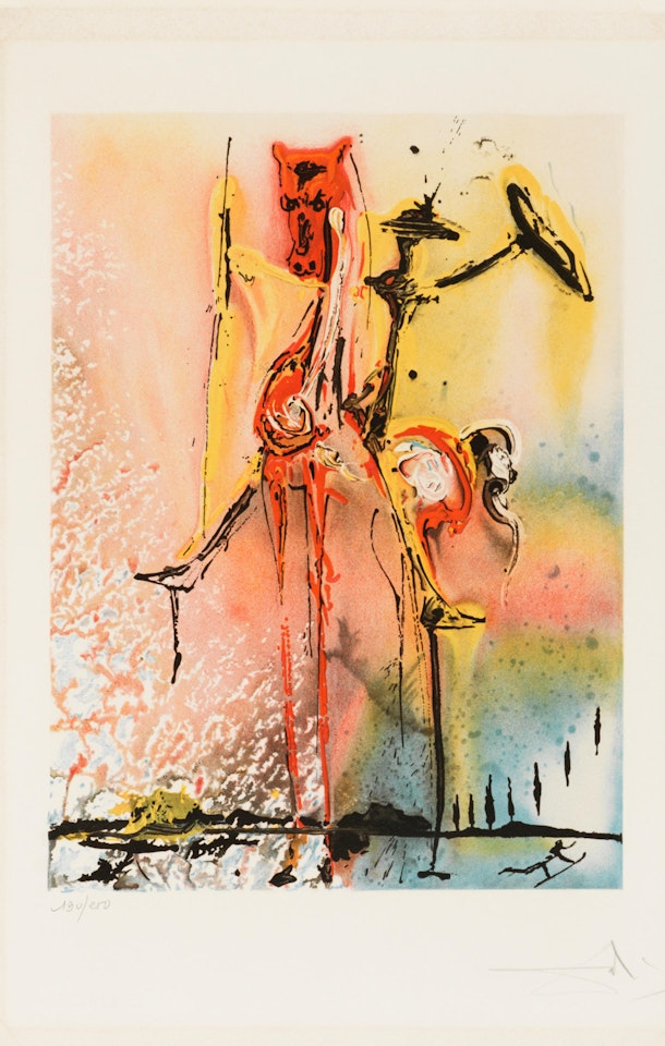 LE CHEVALIER MOYENAGEUX,-72 by Salvador Dali