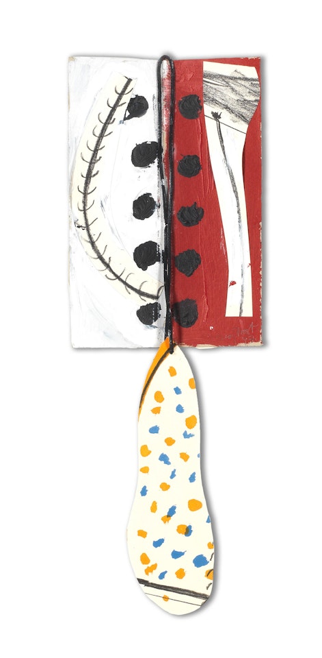 Pendant With Red and Black by Terry Frost