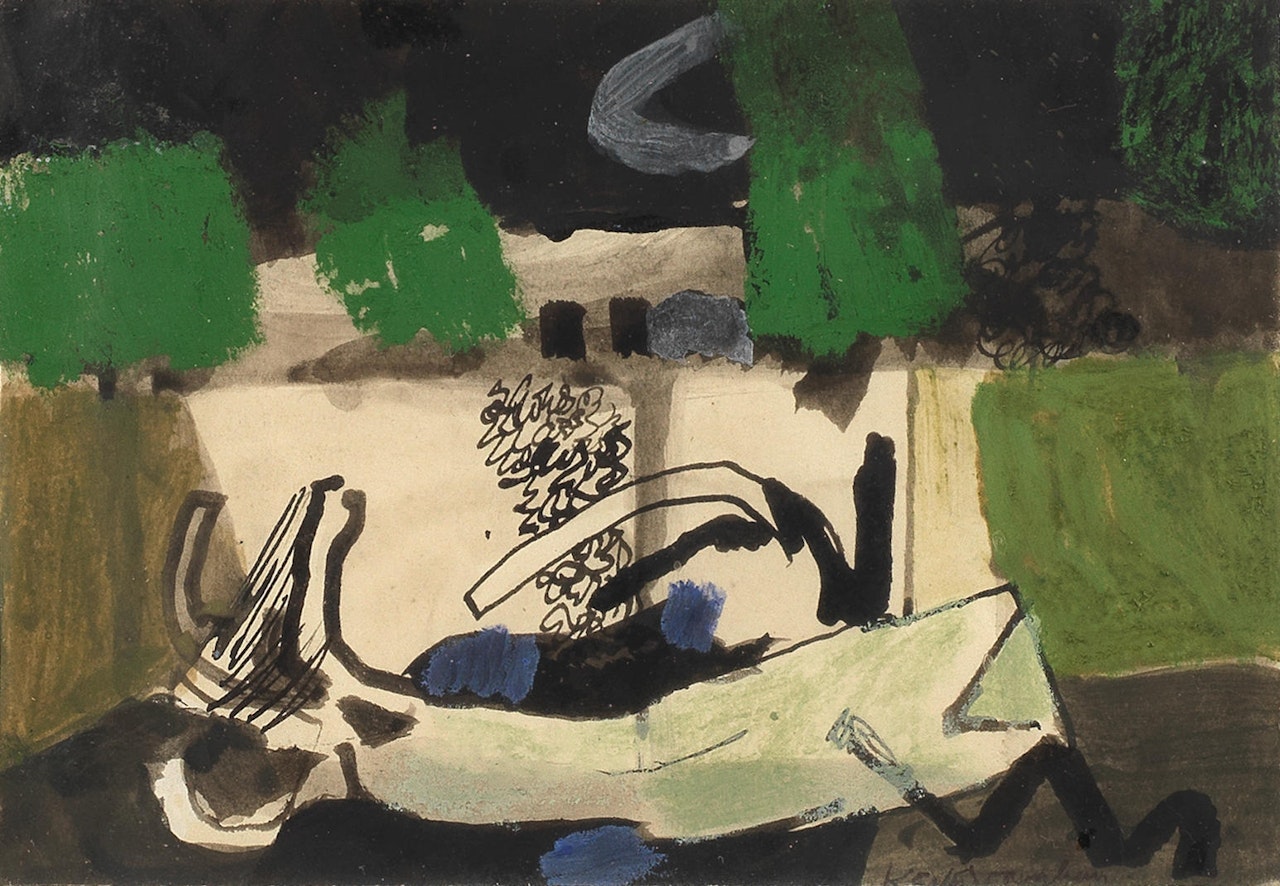 Second Study for Walled Garden by Keith Vaughan