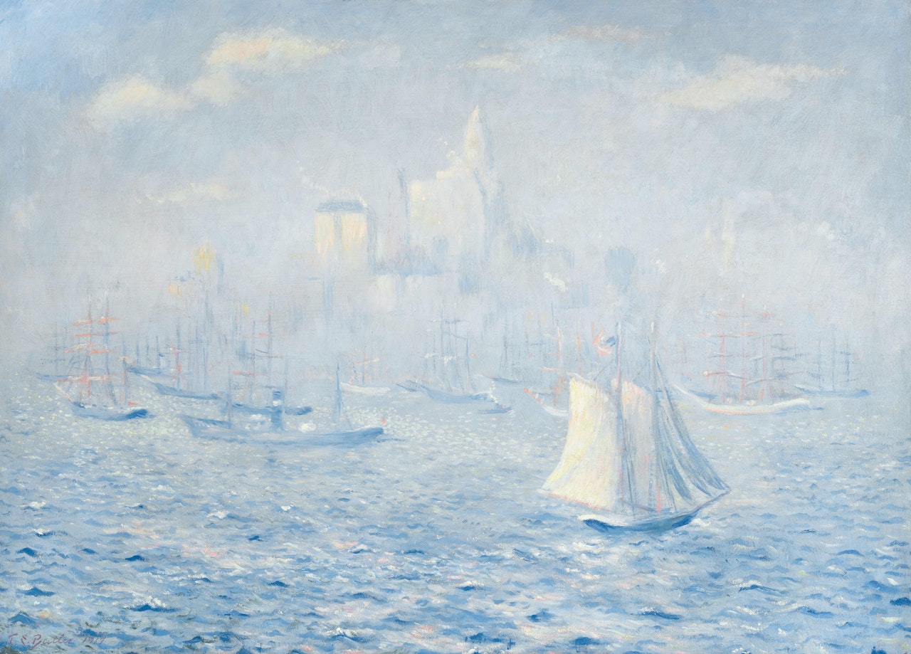 New York Harbor by Theodore Earl Butler