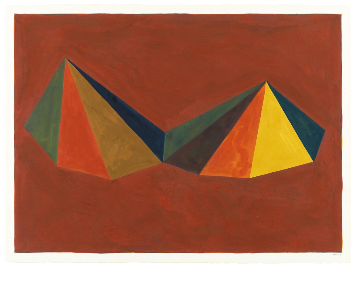 Double Pyramid   by Sol LeWitt