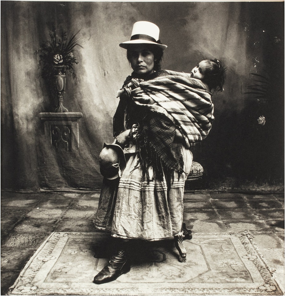 Cuzco Woman with High Shoes by Irving Penn